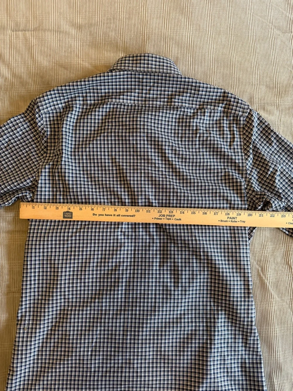 Banana Republic Men’s Non-Iron Tailored Slim Fit Plaid Shirt – Size Large
